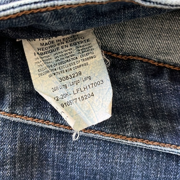 Women’s 24W long blue denim jeans - Picture 4 of 4